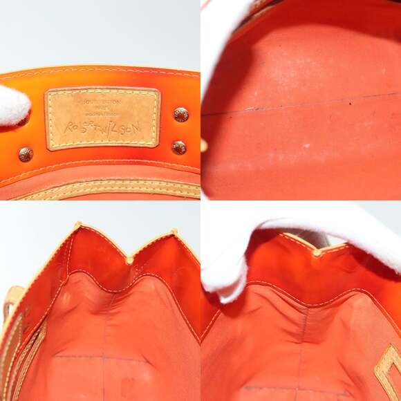 LOUIS VUITTON Monogram Vernis Fluo Reade PM Bag Pink Orange M91903 - Picture 11 of 12